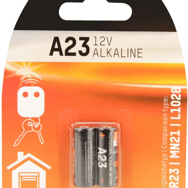 ANSMANN mini batterij, alkaline batterij, A23/LR23, 2 stuks op blister