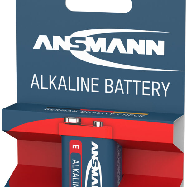 ANSMANN alkaline ´RED´ batterij, 9V E-blok