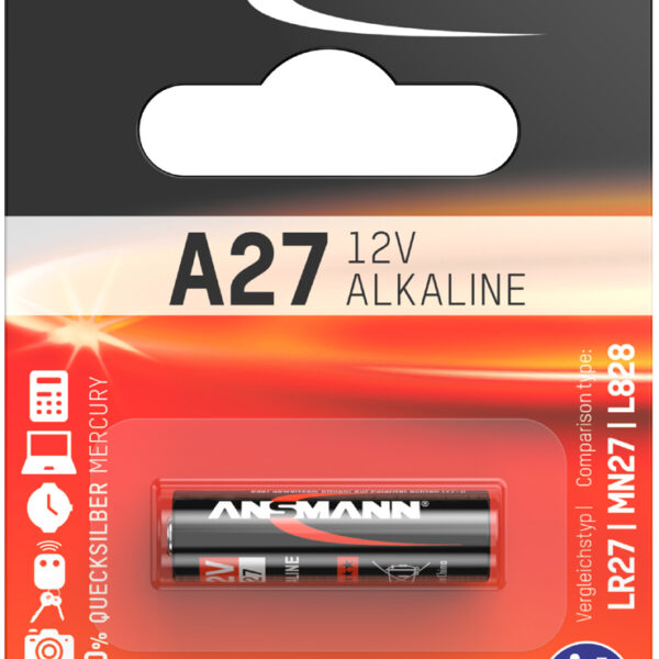 ANSMANN Alkaline batterij A27, 12 Volt, 1 op blister