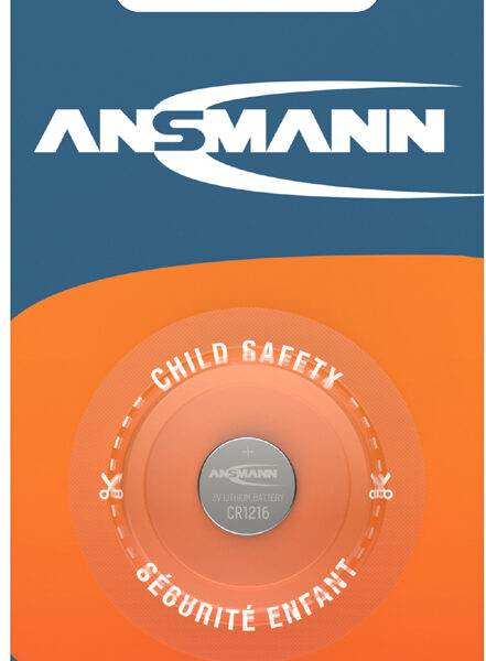 ANSMANN Lithium knoopcel batterij CR1216, 3 Volt, 1 op blister