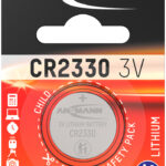ANSMANN Lithium knoopcelbatterij/knoopbatterij CR2330, 3 Volt, 1 op blister