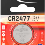 ANSMANN Lithium knoopcelbatterij/knoopbatterij CR2477, 3 Volt, 1 op blister