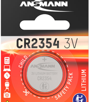 ANSMANN Lithium knoopcelbatterij/knoopbatterij CR2354, 3 Volt, 1 op blister