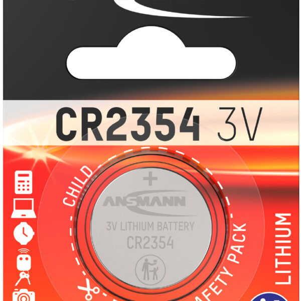 ANSMANN Lithium knoopcelbatterij/knoopbatterij CR2354, 3 Volt, 1 op blister