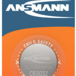ANSMANN Lithium knoopcel batterij CR3032, 3 Volt, 1 op blister