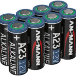 ANSMANN Alkaline batterij A23/LR23, 12 Volt, 8 stuks