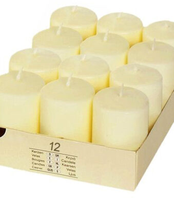 PAPSTAR stompkaars 'Ivory', diameter: 40 mm, ivoor