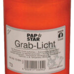 PAPSTAR graflicht T3, diameter: 64 mm, rood