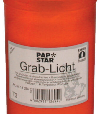 PAPSTAR graflicht T3, diameter: 64 mm, rood