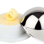 APS botervlootje, van roestvrij staal/porselein