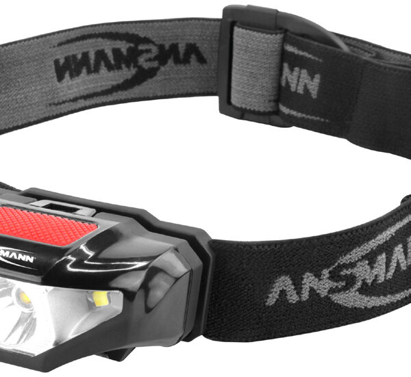 ANSMANN LED-hoofdlamp HD70B, 65 Lumen, IP44, zwart
