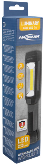 ANSMANN LED-werkplaats-looplamp WL230B, grijs/zwart