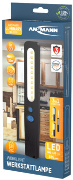 ANSMANN LED-werkplaats-staaflamp WL390R, zwart/blauw