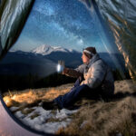 ANSMANN LED-handschijnwerper HS230B, zwart/blauw