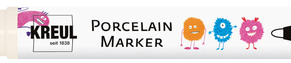 KREUL porselein marker medium, lichtblauw