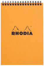 RHODIA schrijfblok met spiraal no. 16, DIN A5, geruit, oranje