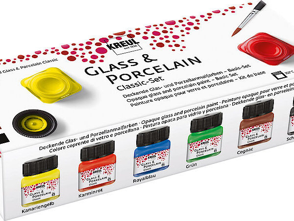 KREUL Porseleinverf 'Glas en Porselein' Classic-set