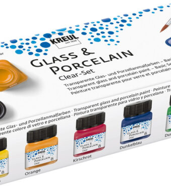 KREUL Porseleinverf 'Glas en Porselein', Clear-set