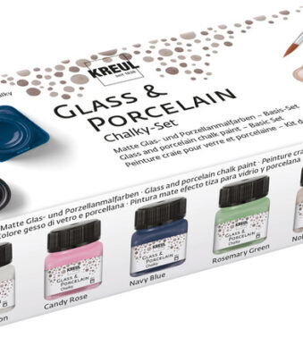 KREUL Porseleinverf 'Glas en Porselein', Chalky-set