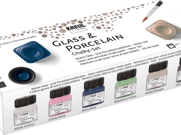 KREUL Porseleinverf 'Glas en Porselein', Chalky-set