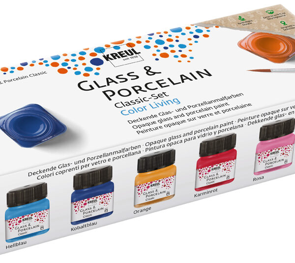 KREUL porseleinverf 'Glass & Porcelain' Color Living-set