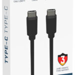 ANSMANN data- en laadkabel, USB-C - USB-C stekker, 2,0 m, zwart