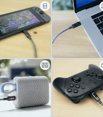 ANSMANN data- en laadkabel met display, USB-C - USB-C, 2,0 m