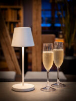 APS accu LED-tafellamp MERLE, wit