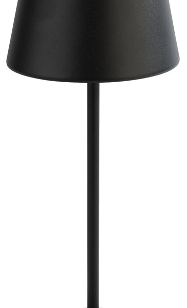 APS accu LED-tafellamp MERLE, zwart