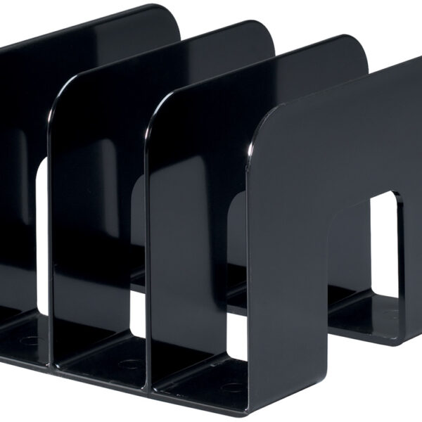 DURABLE Tijdschriftencassette TREND, kunststof, 3 vakken, zwart