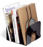 DURABLE Tijdschriftencassette TREND, kunststof, 3 vakken, zwart