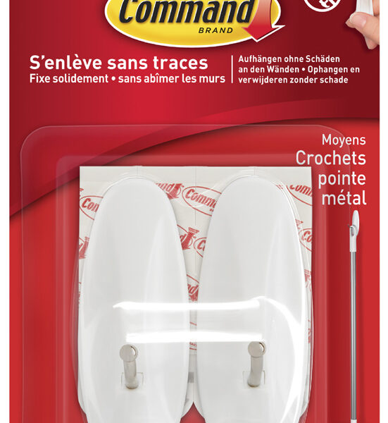 3M Command draad-haken, kunststof/metaal, wit, grootte: M