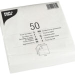 PAPSTAR lunch-servetten, 330 x 330 mm, 2-laags, wit, 50 stuks