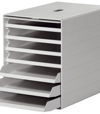 DURABLE schuifladenbox IDEALBOX PLUS, met 7 schuiflades, grijs
