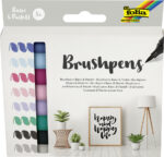 folia penseelstift Brush Pens ´Basic´, 4 stuks in set