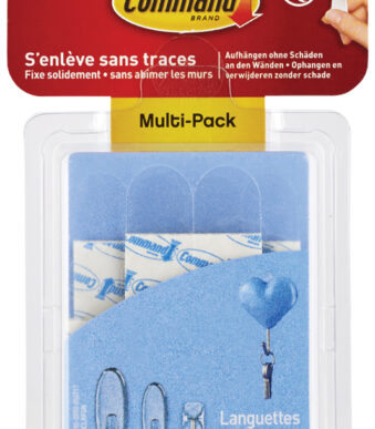 3M Command navulverpakking plakstrips, transparant, assorti