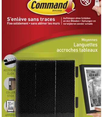 3M Command foto-montagestrips, maat: M, zwart