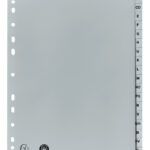 EXACOMPTA kunststof-tabbladen, A-Z, DIN A4, 20-delig