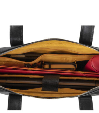 EXACOMPTA Notebook-schoudertas EXACTIVE, leer, zwart