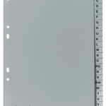 EXACOMPTA kunststof-tabbladen, A-Z, DIN A5, 24-delig