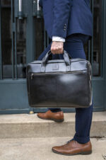 EXACOMPTA Notebook-schoudertas EXACTIVE, leer, zwart