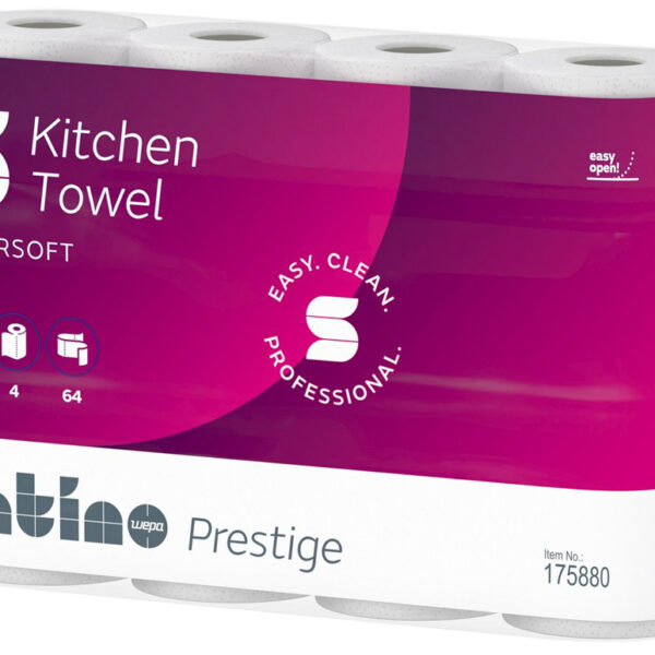 satino by wepa keukenrol Prestige, 3-laags, hoogwit