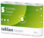 satino by wepa keukenrol / keukenpapier Comfort, 3-laags, hoogwit, tissue