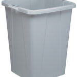 DURABLE afvalbak DURABIN 90, vierkant, grijs