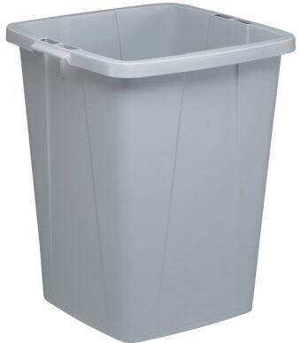 DURABLE afvalbak DURABIN 90, vierkant, grijs