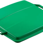 DURABLE deksel DURABIN LID 90, vierkant, groen