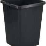 DURABLE afvalbak DURABIN ECO 90, vierkant, zwart