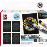 Marabu stipverf Dot Pen Set 'Mandala', 4 x 25 ml