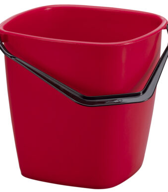 DURABLE Poetsemmer BUCKET, 9,5 liter, rechthoekig, rood