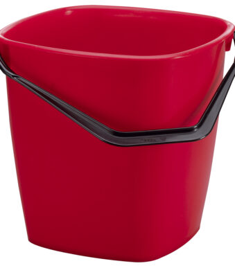 DURABLE Poetsemmer BUCKET, 14 liter, rechthoekig, rood